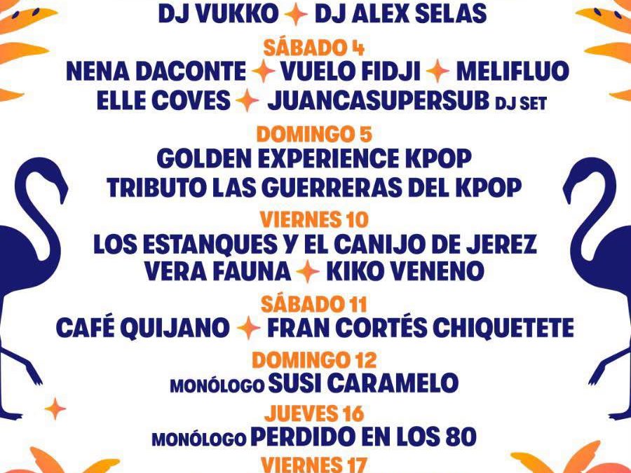 Festival Siente Santa Pola, conciertos y monólogos para el mes de julio en El Palmeral